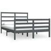 vidaXL Giroletto Grigio in Massello di Pino 150x200 cm King Size