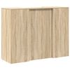 vidaXL Banco Reception Rovere Sonoma 135x50x103,5 cm Legno Multistrato