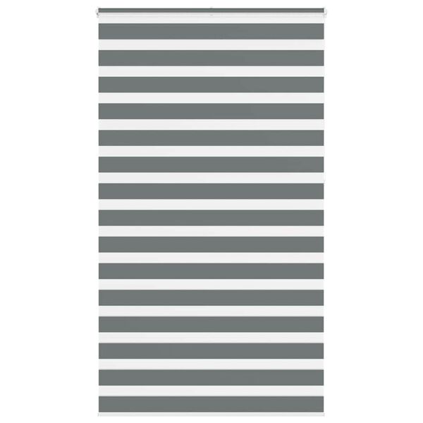 vidaXL Tenda a Rullo Zebra Larghezza Tessuto 125,9 cm Poliestere