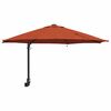 vidaXL Ombrello da giardino Terracotta 248 x 248 x 148 cm