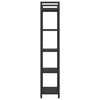 vidaXL Libreria Rovere Nero 56 x 34 x 171 cm Legno multistrato
