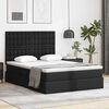 vidaXL Letto con Contenitore Nero 140 x 190 cm Pelle Sintetica