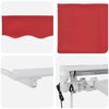 vidaXL Tenda Retrattile Rosso 350 x 200 cm Poliestere e Metallo