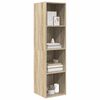 vidaXL Mobile TV Parete Rovere Sonoma 37x37x142,5cm Legno Multistrato