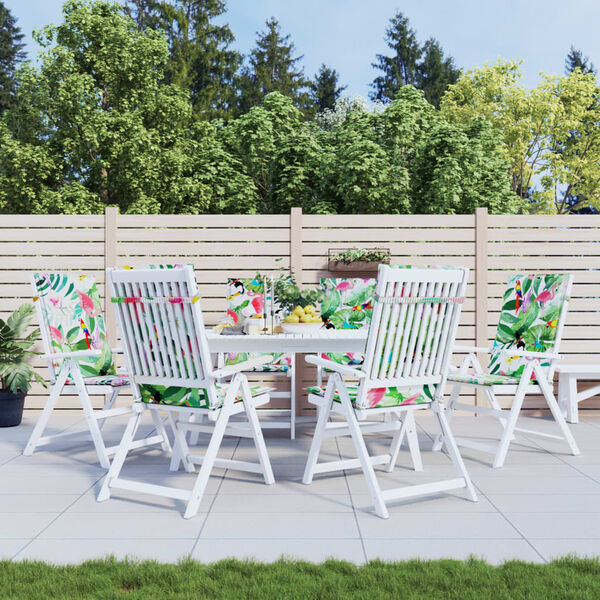 vidaXL Cuscini per Sedia con Schienale Alto 6pz Multicolore in Tessuto