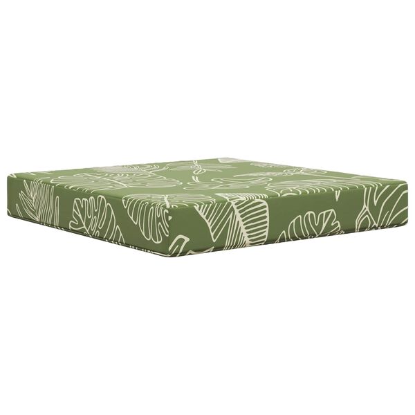 vidaXL Cuscino per divano da esterno 3 pcs Design a foglia Poliestere