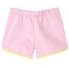 Pantaloncini da Bambina con Bordi Rosa Brillante 128