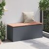 vidaXL Panchina da giardino Antracite 100 x 40 x 43 cm Acciaio