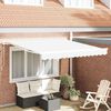 vidaXL Tenda Retrattile Bianco 350 x 250 cm Tessuto