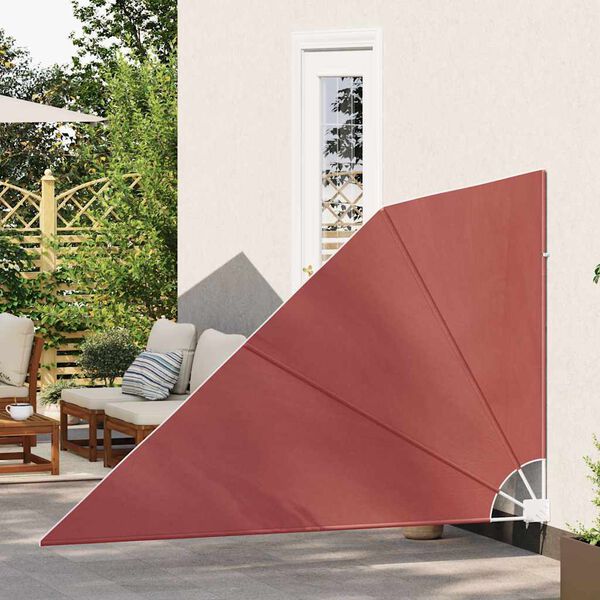 vidaXL Tenda Laterale per Balcone Pieghevole Terracotta 160x240 cm