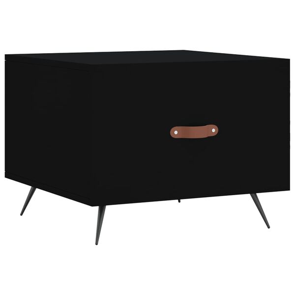 vidaXL Tavolino da Salotto Nero 50x50x40 cm in Legno Multistrato