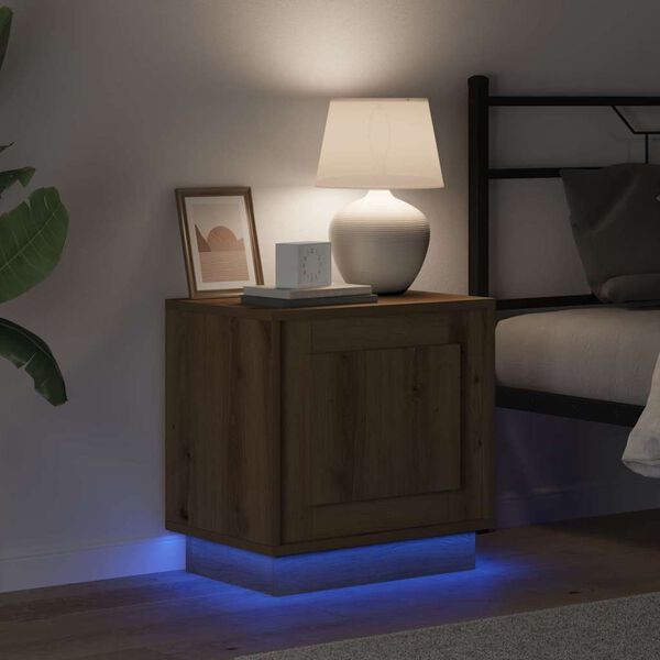 vidaXL Armadio da Notte Rovere artigianale 44 x 34,5 x 45 cm