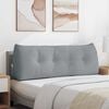 vidaXL Cuscino per Schiena Grigio chiaro 140 x 24 x 50 cm Tessuto