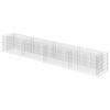 vidaXL Gabbione Letto Rialzato in Acciaio Zincato 360x50x50 cm