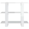vidaXL Libreria/Divisorio Bianco Lucido 100x30x87 cm
