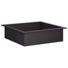 vidaXL Anello per Focolare Nero 90 x 90 x 25 cm Acciaio