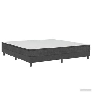 vidaXL Letto a Molle Grigio in Tessuto 180x200 cm