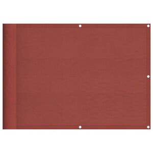vidaXL Paravento da Balcone Terracotta 75x800cm 100% Poliestere Oxford