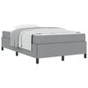 vidaXL Letto a molle Grigio chiaro 120 x 190 cm Tessuto