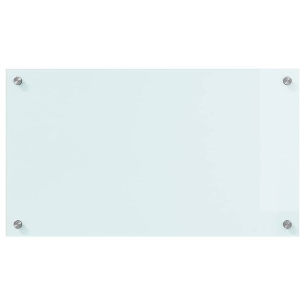 vidaXL Rivestimento da Cucina Bianco 70 x 40 cm vetro temperato