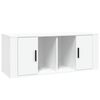 vidaXL Mobile Porta TV Bianco 100x35x40 cm in Legno Multistrato