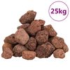 vidaXL Rocce Vulcaniche 25 kg Rosse 3-5 cm