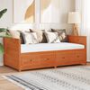 vidaXL Dormeuse senza Materasso Marrone Cera 80x200 cm Legno di Pino