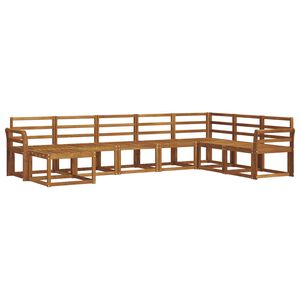 vidaXL Set di divani da esterno 8 pcs Naturale