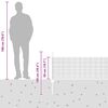 vidaXL Recinzione con Posto Grigio 0,5 x 25 m Acciaio