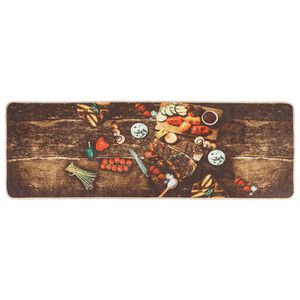 vidaXL Tappeto da Cucina Multicolore 60x180 cm Lavabile