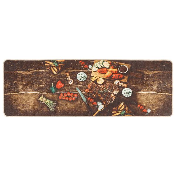 vidaXL Tappeto da Cucina Multicolore 60x180 cm Lavabile
