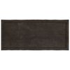 vidaXL Piano Tavolo Marrone Scuro 120x50x(2-4)cm Rovere Non Trattato