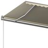 vidaXL Tenda da Sole Retrattile Manuale con Pali 6x3,5 m Crema
