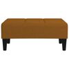 vidaXL Poggiapiedi Marrone 78x56x32 cm in Velluto