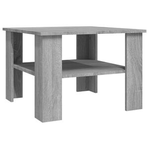 vidaXL Tavolino da Salotto Grigio Sonoma 60x60x42 cm Legno Multistrato