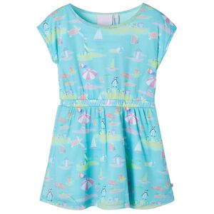 vidaXL Abito da Bambina Acqua Chiaro 104