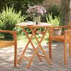 vidaXL Tavolo da Giardino Pieghevole &Oslash;70x75cm Legno Massello di Acacia