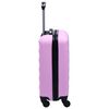 vidaXL Set Valigie Trolley a Custodia Rigida 2 pz Rosa in ABS