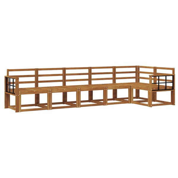 vidaXL Set di divani da esterno 6 pcs Naturale