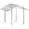 vidaXL Cappa Camino Argento 40 x 40 x 37,5 cm Acciaio inossidabile