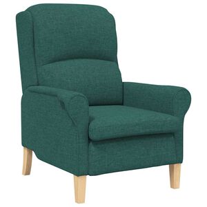 vidaXL poltrona Verde scuro Tessuto