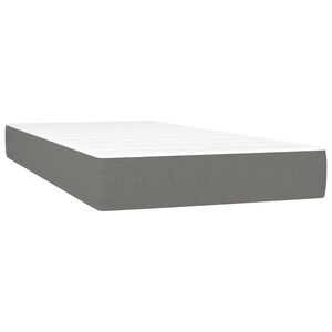 vidaXL Materasso a Molle Insacchettate Rigidit&agrave; Media Grigio Scuro 80x200x20 cm