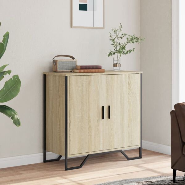 vidaXL Credenza Rovere Sonoma 78x35,5x74,5 cm in Legno Multistrato