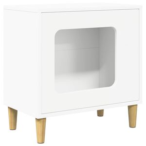 vidaXL Casa per Gatti Bianco 51 x 30 x 52 cm Legno ingegnerizzato