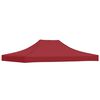 vidaXL Tetto per Tendone per Feste 4x3 m Rosso Borgogna 270 g/m²