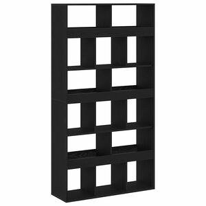 vidaXL Armadio per Libri 2 pcs Rovere Nero 100 x 33 x 187,5 cm