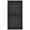 vidaXL Nicchia per Doccia Nero Opaco 32x62x9cm in Acciaio Inox