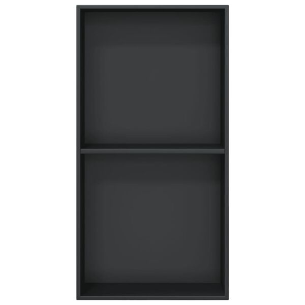 vidaXL Nicchia per Doccia Nero Opaco 32x62x9cm in Acciaio Inox