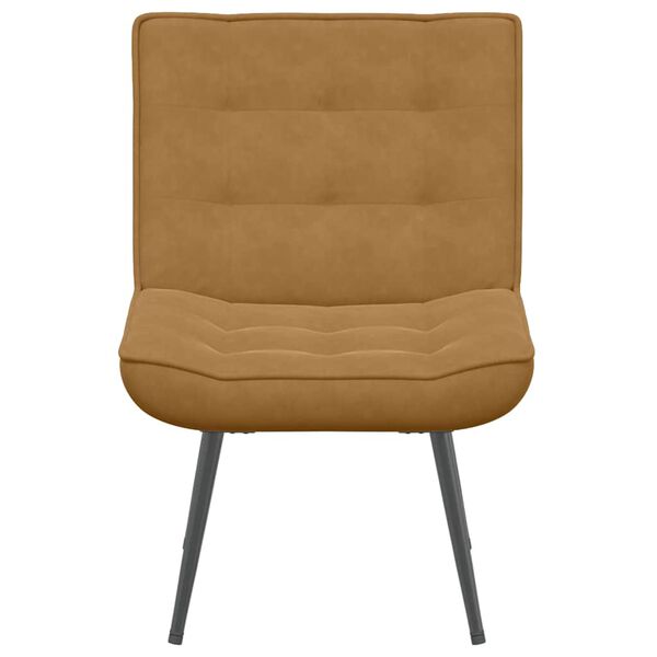 vidaXL Poltrona Relax 64x74x84 cm Marrone in Velluto