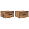 vidaXL Armadio da Notte 2 pz 35 x 35 x 20 cm Legno ingegnerizzato